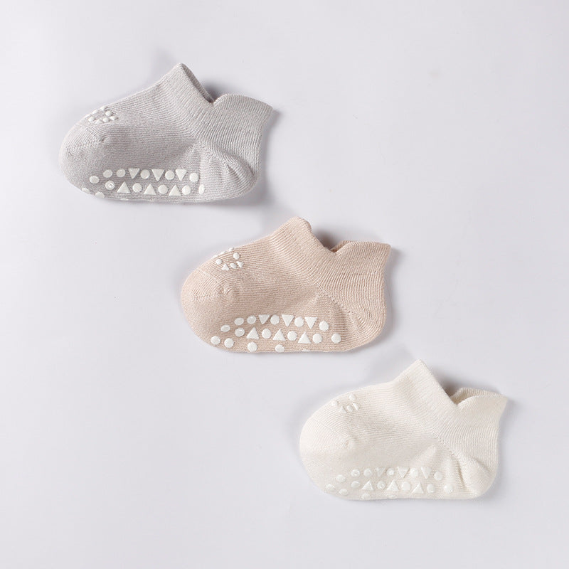 Wholesale 3pcs Baby Non-slip Anti-cold Learning To Walk Floor Sock